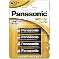 Panasonic Lr 6 Alkaline Power, Batteria Aa, 1.5 V, 4 Pezzi, ‎Confezione da 4