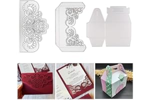 RUNFAR SHOP Stanzmaschine Geschenkbox Grußkarte Stanzschablone Scrapbooking Prägeschablonen Stanzformen Schablonen Für Scrapbooking, Fotopapier,r 3D Karten Handwerk Prägen DIY Herstellung Geburtstag Geschenk