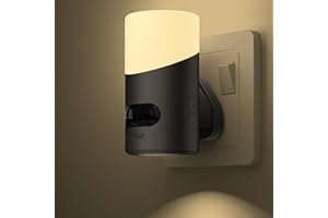 Lyridz Motion Sensor Lights Indoor with Up-and-Down Glowing, Dimmable Night Light Plug in Wall Warm White, [1 Pack] Movement Sensor Light Auto 60s/120s Off for Hallway, Bathroom, Stairway, Corridor