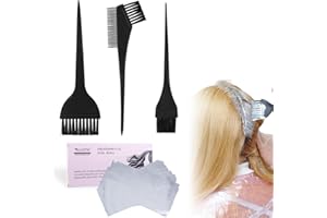 HAMKU 30 Stück Haarfärbefolie 22x9,5 cm mit Färbekamm, Strähnchen Folie Set für Haare Färben, Meches, Balayage, Blondierung, DIY Haarfärbung Zubehör für Damen Herren, Friseur Salon Zuhause