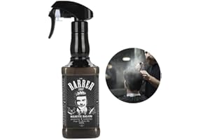 SEMME Spray per parrucchieri Bottlle, 500ml di plastica per parrucchiere Spray Bottle Salon Barber Hair Tools Water Sprayer(Nero)