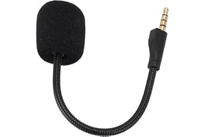 Replacement Gaming Microphone with Foam for Steelseries Removable Game Boom Microphone for Noise Cancellation.