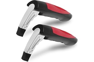 GATPHY 2 Stück Auto Ausstiegshilfe Senioren Tragend 180KG Auto Einstiegshilfe für Senioren Rost Korrosionsschutz Auto-Sicherheitshammer-Funktion für Autotüren Wohnmobiltüren Lkw-Türen (2 Stück Rot)