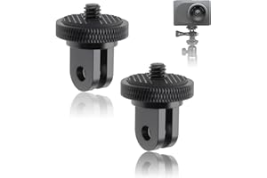 AYHYHLJZJ 2 PCS Adaptador de 1/4-20 para Soportes GoPro,Adaptador Giratorio de Rosca para Insta360 X2 X3 X4, Xiaomi und Insta 360 X4 für Zubehör, Rutschfest, Stabil, kompatibel mit Original