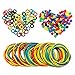 ITATOO TATTOO Assorted 100 Tattoo Grommets Nipples + 100 O Ring + 100 Tattoo Machine Rubber Bands (N201088)