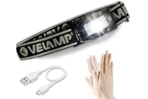 Velamp Lampada frontale LED ricaricabile multifunzione
