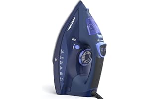 BEAUTURAL 2800W Steam Iron for Clothes with Precision Thermostat Dial, Ceramic Coated Soleplate, 3-Way Auto-Off, Self-Cleaning, Anti-Calcium, Anti-Drip Blue