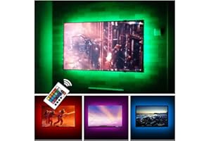 CPLID USB TV Backlight LED Strip Lights Kit for 24 to 60 inches Smart TV Sony LG Monitor, HDTV Wall Mount Stand Work Space Gaming Room Decor, LED Bias Ambient Mood Lighting