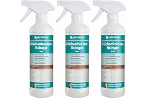 HOTREGA Nettoyant pour façades de cuisine mat 500 ml, dégraissant, sans traces (3 x 500 ml)