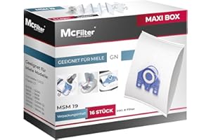 KEEPOW Sacchetti Per Aspirapolvere Miele – 8 Pz + 4 Filtri, Per Classic C1, Complete C2, C3