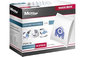 KEEPOW Sacchetti Per Aspirapolvere Miele – 8 Pz + 4 Filtri, Per Classic C1, Complete C2, C3