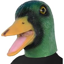 Latex Adlermaske, Vollkopf – Lustige Kostümmaske Für Halloween, Karneval & Cosplay (Gelb/Weiß)
