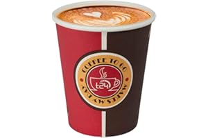 Ecolle T24 Kaffeebecher 1000 Stück/Kaffeebecher to go/Coffee to go becher/Pappbecher/To go becher/Kaffebecher/Pappbecher 200ml