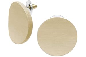 SoulCats® grandi orecchini a bottone in legno di alta qualità per donne in diversi colori con perno in acciaio inossidabile