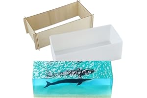 TUXUZAL Rechteckig Silikonform Groß Kerzengießform 3D Rechteck Epoxidharz Form Rechteckig Würfelform Gießform für Kerzen Seifen Machen, Silikon Quader Harzform Kerzen Form Seifenform DIY Handwerk Ornamente