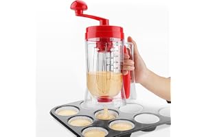 Uadme Distributeur de Pâte, Manuel Mélangeur de Pâte à Cupcake pour la Cuisine à Domicile
