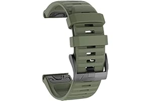 ISABAKE Cinturino per Garmin Fenix 6/6 Pro, QuickFit 22 mm, in silicone, compatibile con Fenix 5/5 Plus, Forerunner 935/945, Approach S60, Quatix 5