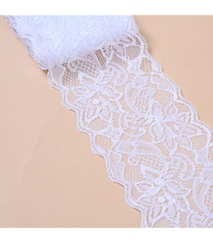 Anevous Spitzenborte 3m - Elastisches Dekoband 1,5cm Für Näharbeiten