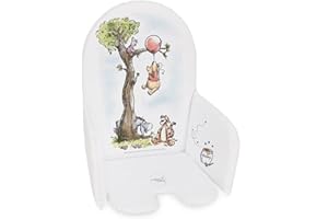 Little Poppets & Co Childrens Universal Highchair Padded Insert - Compatible with IKEA Antilop Model - Winnie the Pooh & Piglet