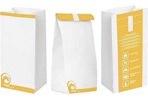Oqard Disposable Sick Bags - Sealable Paper Vomit Bag with Plastic Lining - Great for Travel, First Aid Kits, Pregnancy or General Sickness - Pack of 10