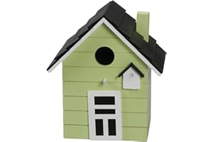 Seaside No.64 - Casetta per uccelli alla moda per piccoli uccelli canori come cincipe, passeri e fink – per interni ed esterni come luogo di nidificazione in molti diversi colori (lime)