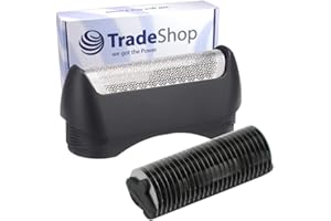 TRADE-SHOP WE GOT THE POWER Trade-Shop Kombipack folia tnąca blok ostrzy ostrze ostrze zastępuje Braun 11b 99572767 81392186 507692 do serii 1 110 120 130 130S1 140 150 150S1 815 835 5682 5683 5684 5685 11B1000