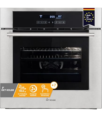 Klarstein Kalahari Einbaubackofen – 68 Liter, Energieklasse A, 7 Funktionen, 2300 Watt, Schwarz