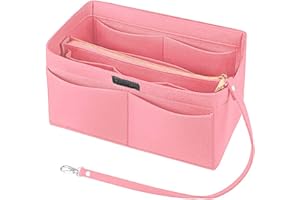 Ropch Organisateur de Sac à Main en Feutre, Sac de Rangement Intérieur Bag in Bag pour Femmes avec Sac à Fermeture éclaire et Porte-clés