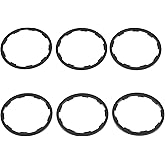 Pack of 6 Bicycle Flywheel Washer Spacer Cassette Headset Seal Bicycle Bottom Bracket Axle Seal for MTB Road Bike 1 mm 1.5 mm