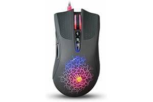 N\C Mysz do gier, myszy przewodowe, kompatybilne z Bloody A90 optyczna mysz do gier kolorowa odblaskowa mysz przewodowa