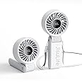 JISULIFE Handheld Fan Life7,2024 Powerful Portable Fan with LED Display,3600mAh,150°Folded,5 Speeds,Lanyard[13Hrs Max Cooling]3-IN-1 Hand/Desk/Neck Fan,Summer Essentials for Travel,Concert,Lash(Grey)