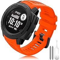 Compatibile con Garmin Instinct Cinturino, Silicone Braccialetto 22mm di Ricambio Accessori Sportivo Cinturino per Garmin Ins