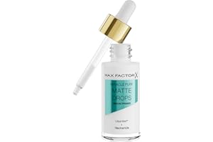 ‎MAX FACTOR Max Factor Miracle Pure Matte Drops Serum Primer, feuchtigkeitsspendender Primer mit innovativer Formel, mit Niacinamide und Cica für einen langanhaltend ebenmäßigen, matten Teint, 30 ml