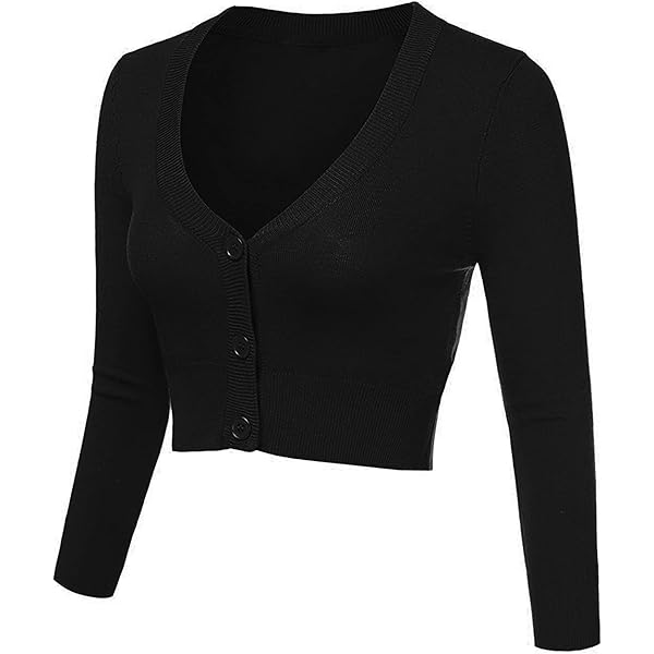 Allegra K Bolero van chiffon voor dames, schouder, 3/4-mouwen, licht