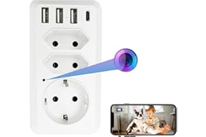 WIWACAM MW12 Caméra WiFi 4K Ultra HD, 32GB de stocage intégré, Camera de Surveillance Interieur, détection de Mouvement Intelligente, Alarme sur téléphone Portable, Alarme par e-Mail