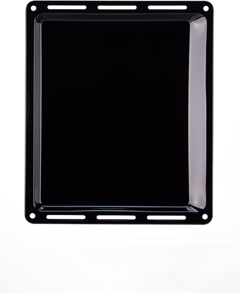 Ankastre Emaye Fırın Tepsisi 44,5x37,5x2CM Bosch Siemens Beko Arçelik Vestel Profilo Uyumlu Siyah Renk