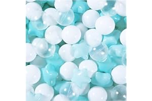 Tuelaly Thickened Pit Ball 100pcs/set Colorful Round Star Pe Crush Proof Bpa Phthalate Safe Indoor Outdoor Baby Toddler Kids Ocean Pool Toy