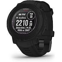 Montre Garmin Instinct 2 Solaire – Tactique, GPS, Baromètre – Pour L'escalade Et L'extérieur