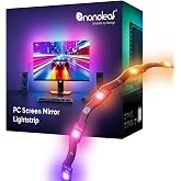 Nanoleaf PC Ekran Yansıtma LED Şeridi, 2.5m RGBIC Zigzag Şerit &ndash; 32 in&ccedil;e Kadar Ekranlara Kusursuz Montaj, Akıllı USB-C Oyun A