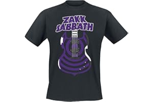 Zakk Wylde T Shirt Sabbath Guitar Logo Official Mens Black