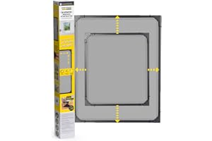 EASYmaxx Insect Protect | Teleskop-insektsskydd | insektsnät fönster | med förmonterad ram