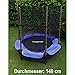 Produktbild TRAMPOLIN 140 CM KOMPLETT MIT SICHERHEITSNETZ BLAU