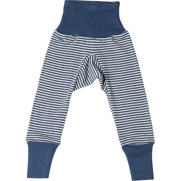 Pantaloni Vita Larga Neonati Pantaloni Bambini Engel Natur - Lana Merino E Seta Bio 70/30, Taglia 86/92 Engel Lana Seta Bambino - 12