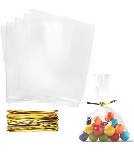 Kleeblatt-Cellophantüten 24x10 Cm – 20 Stück Mit Drehverschluss, Perfekt Für St. Patrick's Day Gastgeschenke & Kleine Präsente Cellophantüten Kleeblatt