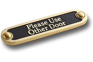 The Metal Foundry Please Use Other Door Metal Door Sign. Traditional Style Home Decor Accessories Door Or Wall Brass Plaque. Handmade In England.