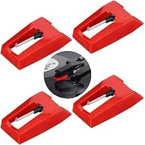 Lot De 4 Stylets Diamant Universels Pour Platine Vinyle – Remplacement Aiguille Tourne-disque – Installation Facile Sans Outils