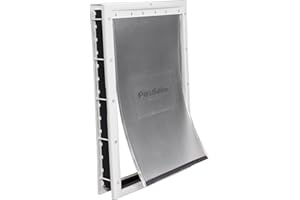 PetSafe NEVER RUST Dog and Cat Door, X-Large, For Pets Up To 220 lb, Paintable, Easy DIY Installation, Closing Panel Included, Install in Interior and Exterior Doors or Walls, Durable, Adjustable Flap