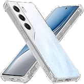 Tecno Camon 40 Kapak ile Uyumlu Kamera Korumalı Airbag Antishock K&ouml;şe Korumalı Şeffaf Silikon Kılıf