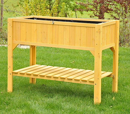 nanook „Teresa“ – Hochbeet und Frühbeet in Einem – mit Abdeckung – 118 x 57 x 122 cm – Holz, Polycarbonat - 6