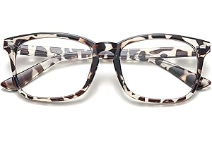 COASION Clear Lens Glasses for Women Men Square Fashion Frame Lens Fake Non-Prescription Pretend Transparent Eye Glasses